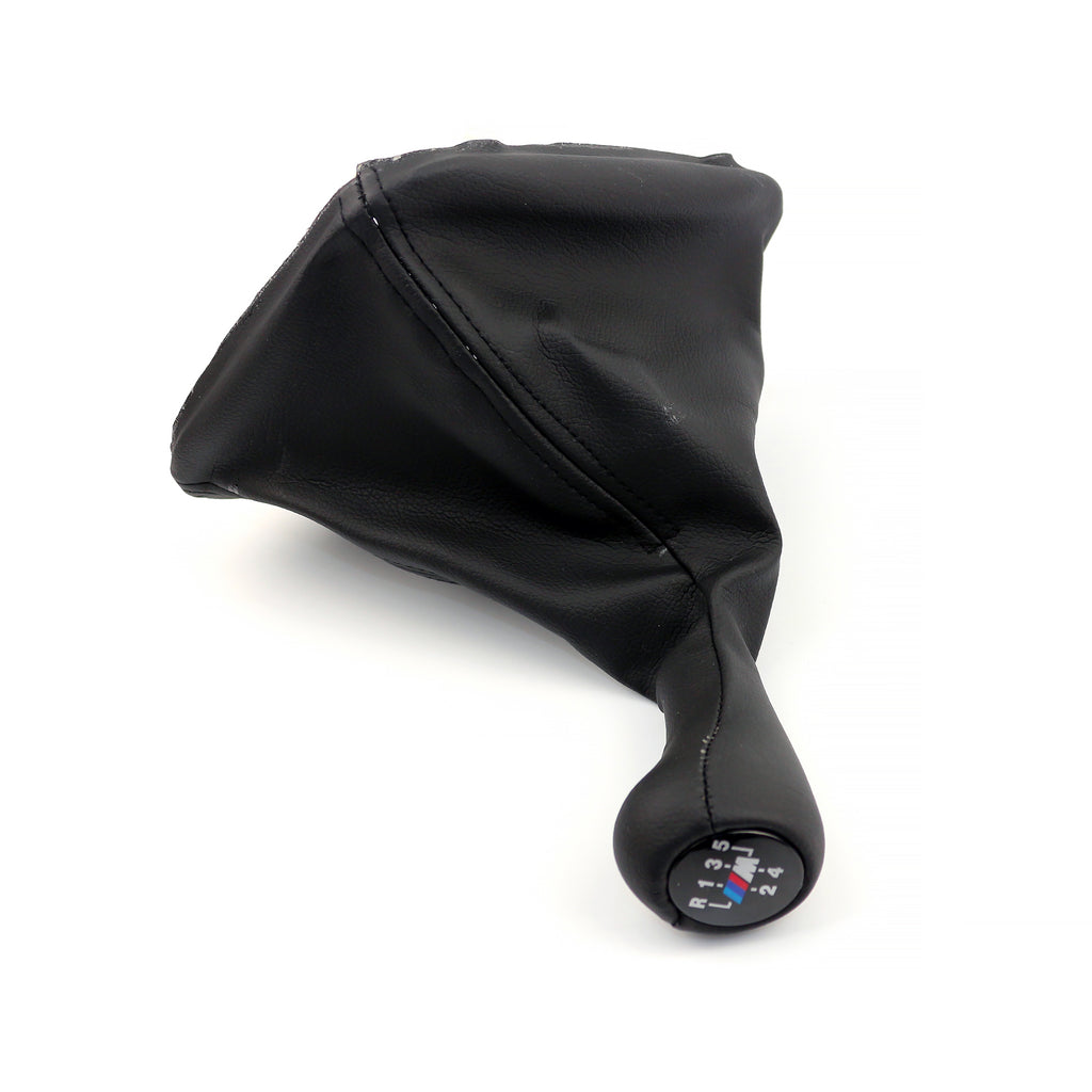 BMW E39 Gear Shift Knob & Leather Boot Manuel 5 Speed Black 25111222692